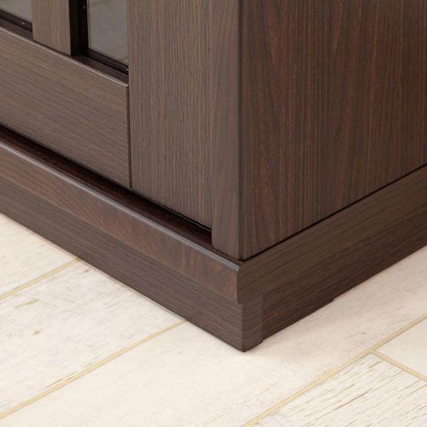 ニトリ（NITORI） サイドボード(アカツキ 90 DBR) キャビネット ミドル