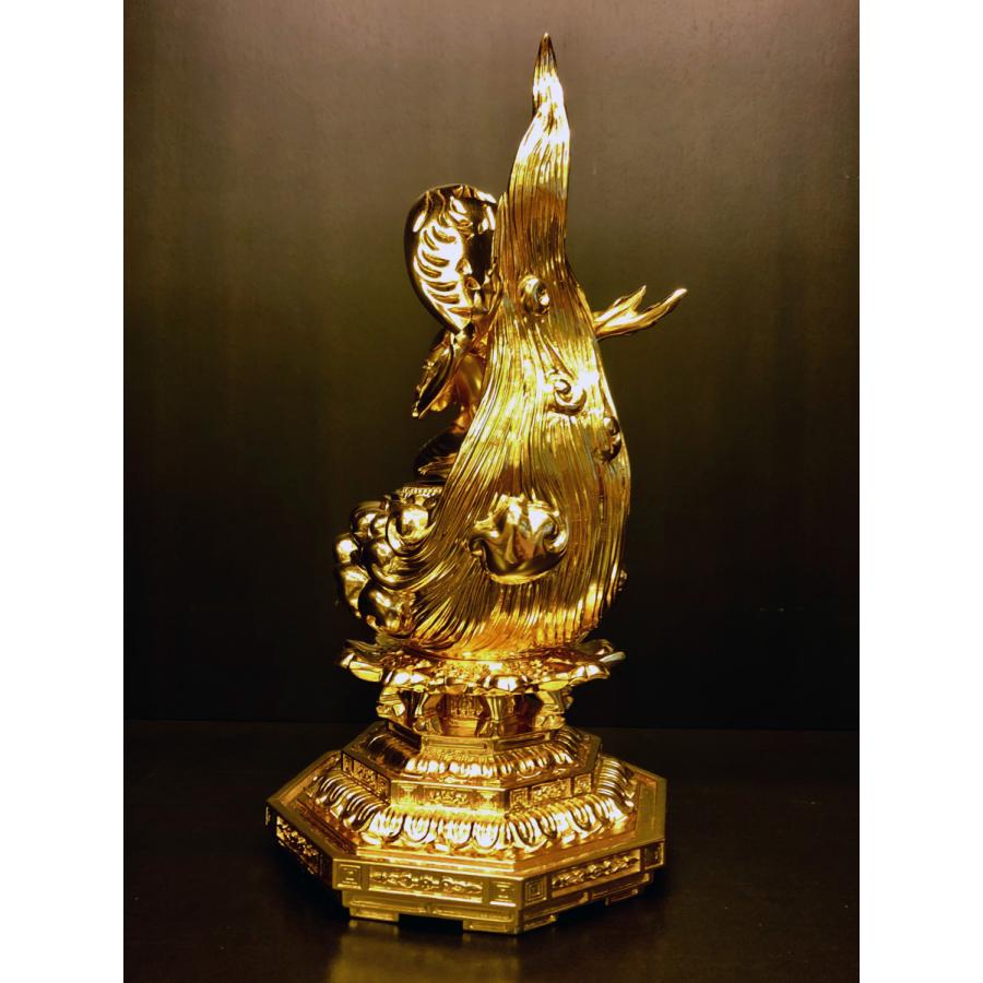 脇士 観音菩薩+勢至菩薩【金箔金泥仕上】品番W-2（阿弥陀如来 4寸 金箔