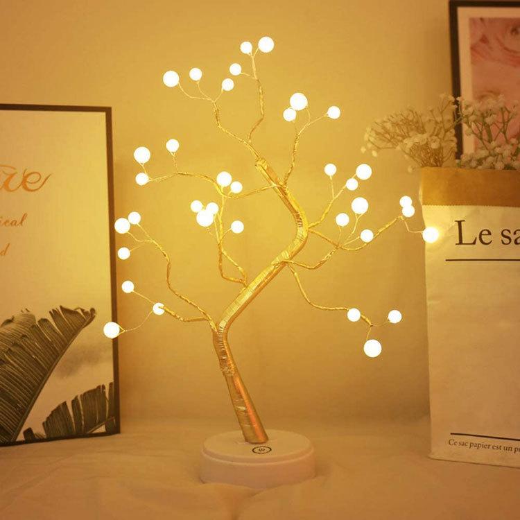 NISSIN LUX LEDツリーライト テーブルライト タッチ式 USB充電式 卓上