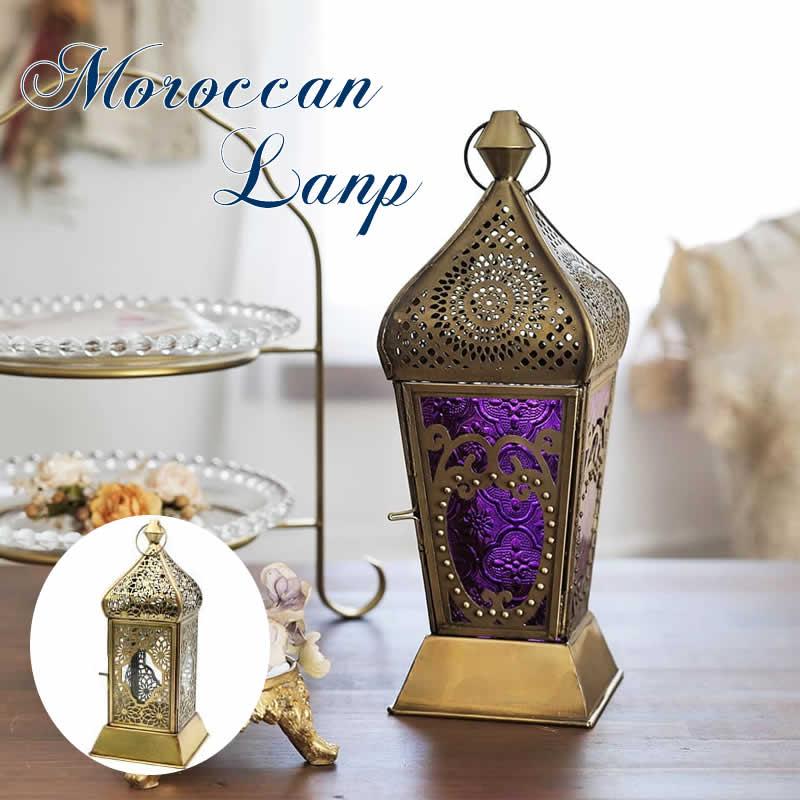 モロッカン ランプ M ライト 照明 カラフル ガラス モロッコ