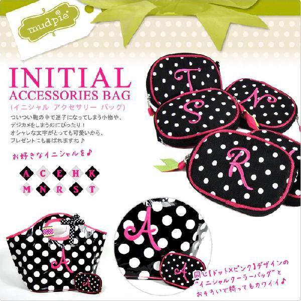 マッドパイ イニシャル ポーチ mud pie イニシャルバッグ デジカメ