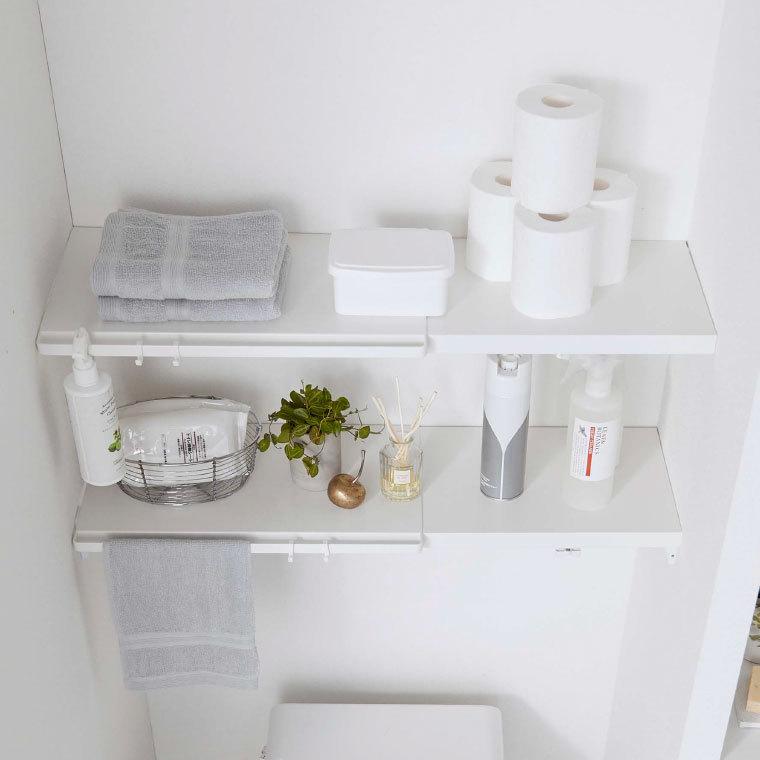 tower 山崎実業 伸縮 つっぱり棒用棚板 L タワー インテリア 公式