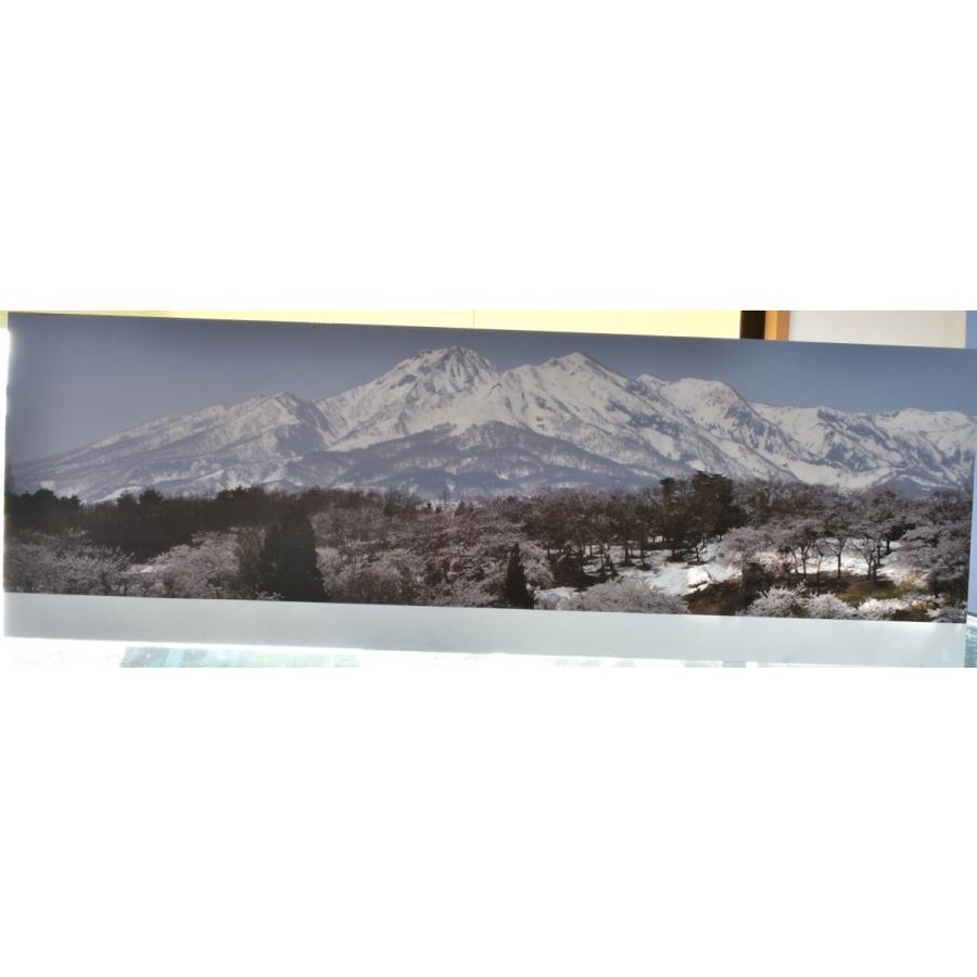鉄道ジオラマレイアウト用背景画150cm用【妙高山の跳ね馬雪形 樹氷