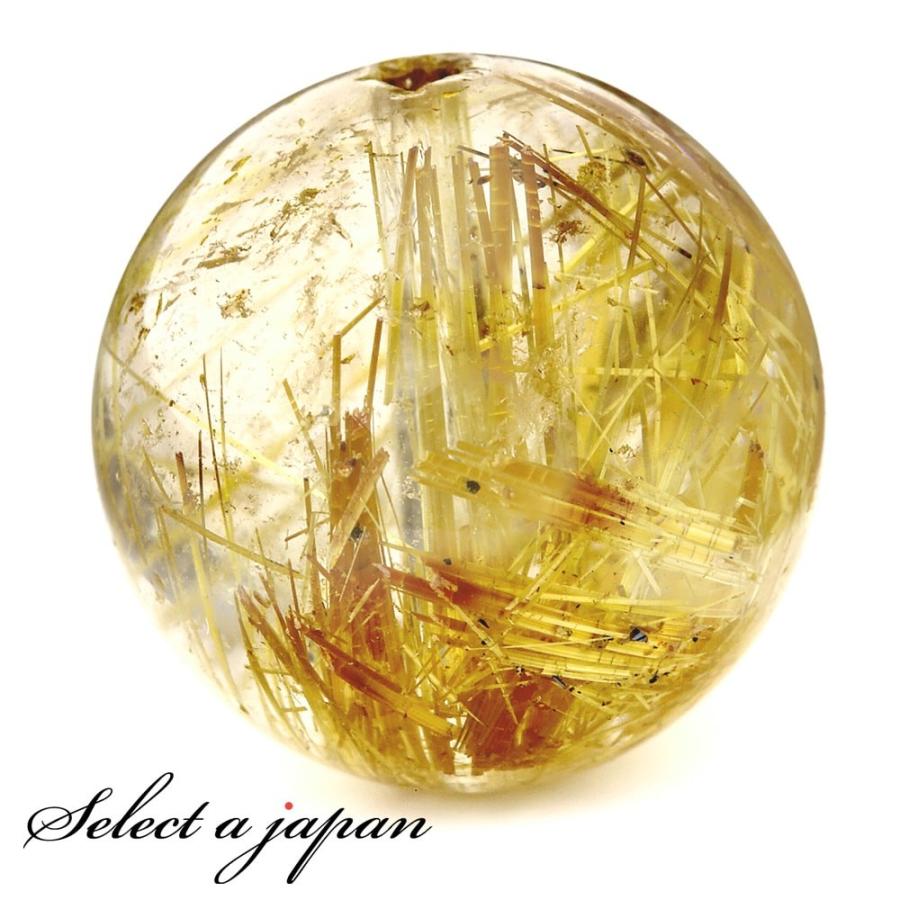 1点もの 現品」 1粒売り ゴールドルチルクォーツ 14mm パワーストーン