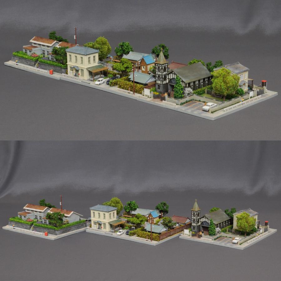 ユニット・ジオラマ 「教会のある街区と医院のある街区と集合住宅