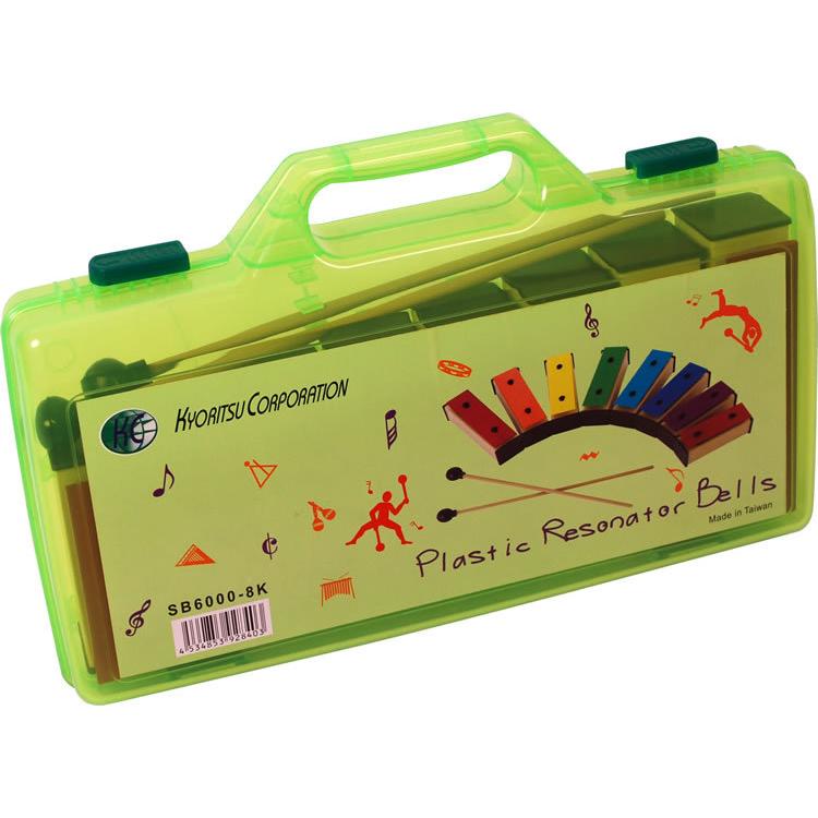 サウンドブロック ミニ鉄琴 8音 SB6000-8K〔バチ2本、専用ケース付属