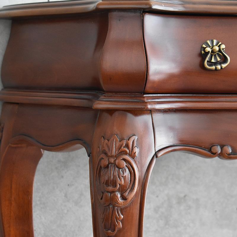 アンティーク コンソールテーブル デスク 机 おしゃれ 引き出し