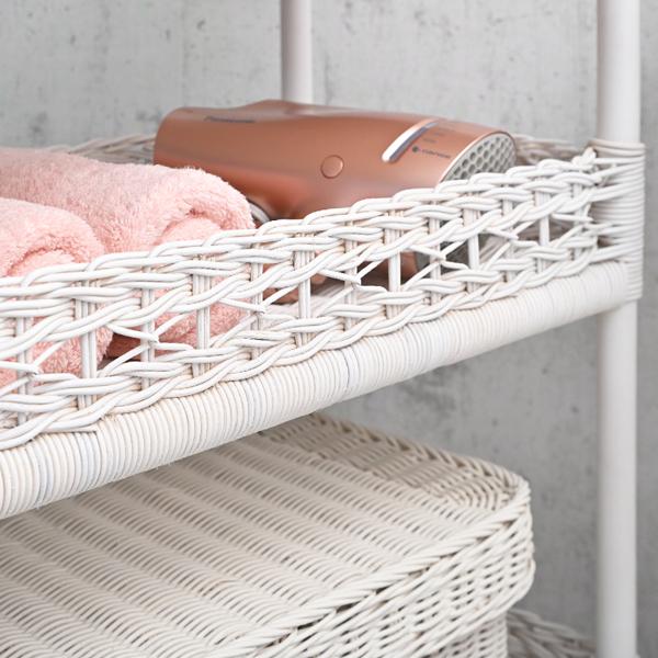 ランドリー ワゴン バスケット 3段 すきま収納 キャスター 付き