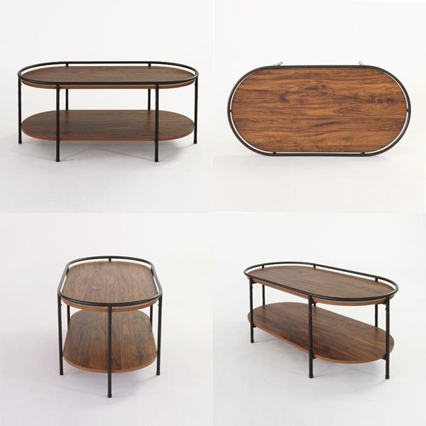 リビングテーブル おしゃれ 楕円形 オーバル センターテーブル 幅100cm