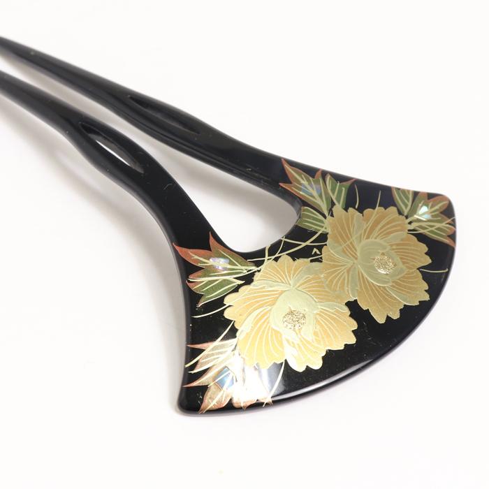 専用 桃色吐息 牡丹と梅 金属簪 花簪コーム簪 櫛簪 玉簪 Uピン簪