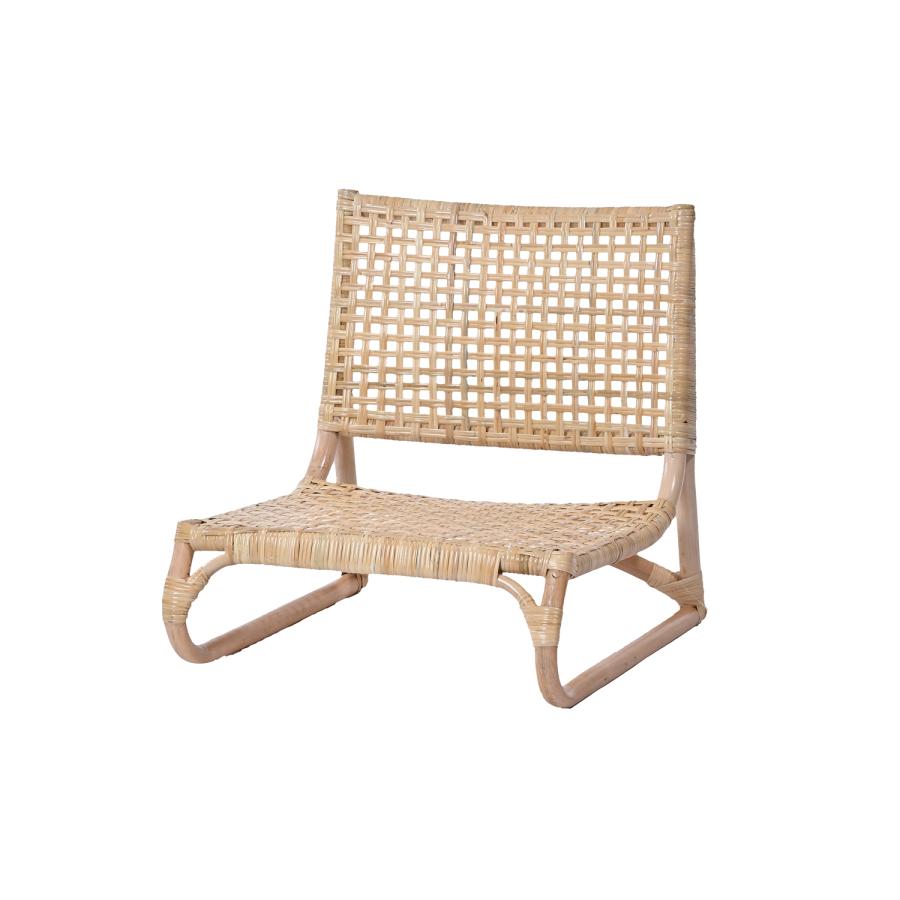 籐座椅子 ラタン ローチェア 四ツ目編み仕上げ 天然素材 C060ND