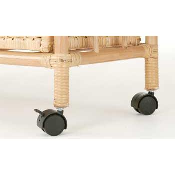 アジアン家具 籐 ラタンハンガーラック 上棚付ワイドラック 巾120cm