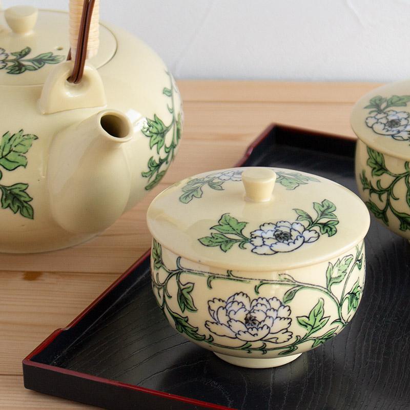 蓋付き湯呑み 200cc 和食器 湯呑 湯飲み 煎茶碗 汲出 クリーム色 和風