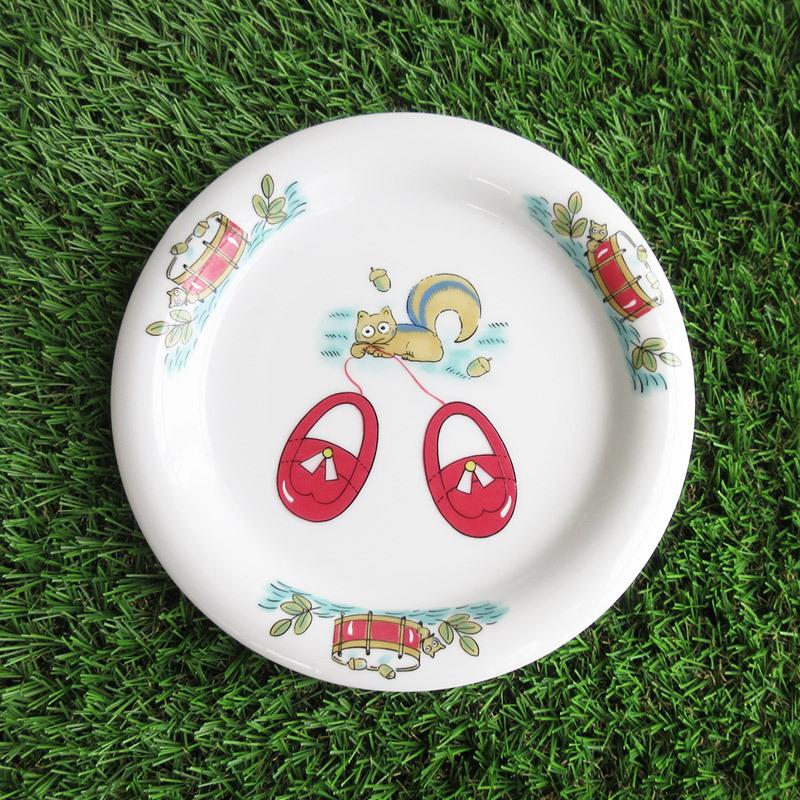 昭和レトロ 食器セット 洋食器 キッズ 子供用食器 お茶碗 丸皿