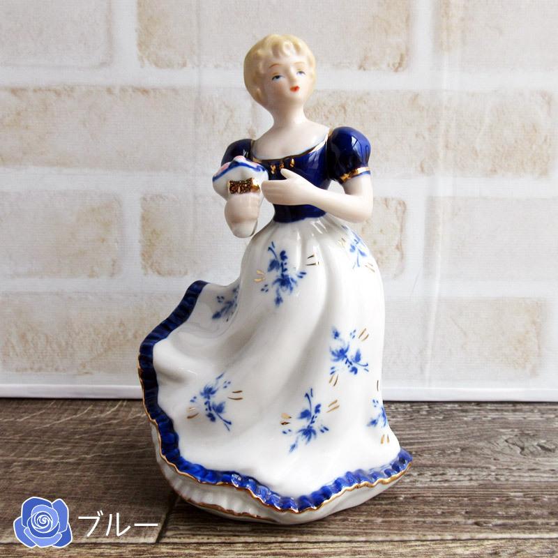 置物 陶製人形 瀬戸物 西洋陶器 せともの 昭和レトロ 陶器の人形