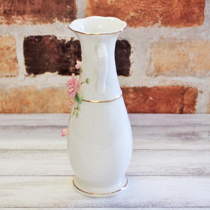 完売】アンティーク風 バラ モチーフ 花瓶 / フラワーベース 花器 雑貨