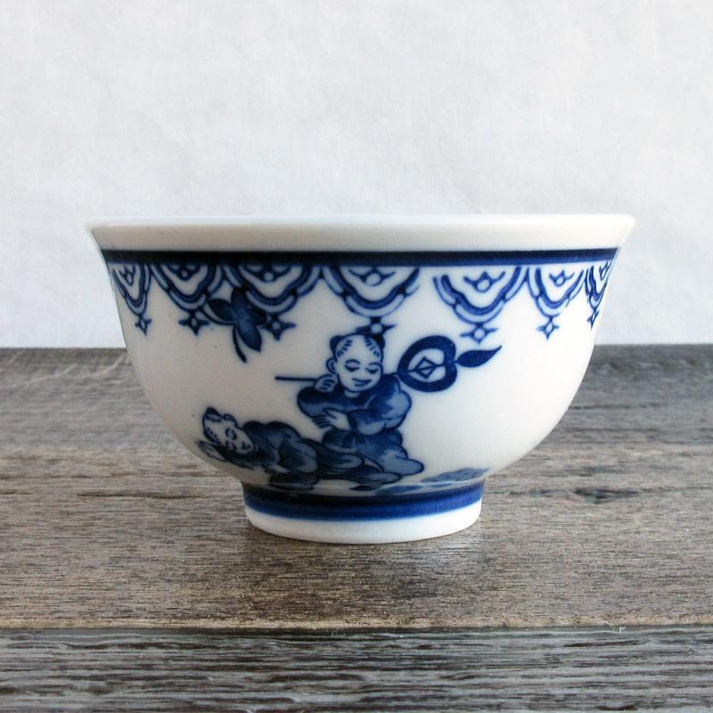 湯呑 ゆのみ 和食器 150cc 煎茶 日本製 瀬戸焼 お茶 瀬戸物 染付 反り