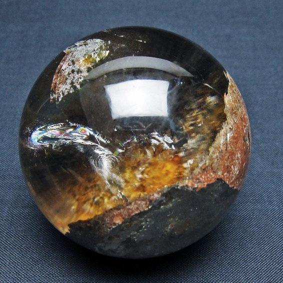 ガーデンクォーツ（庭園水晶） 丸玉 56mm t100-4829 : 誠安天然石専門