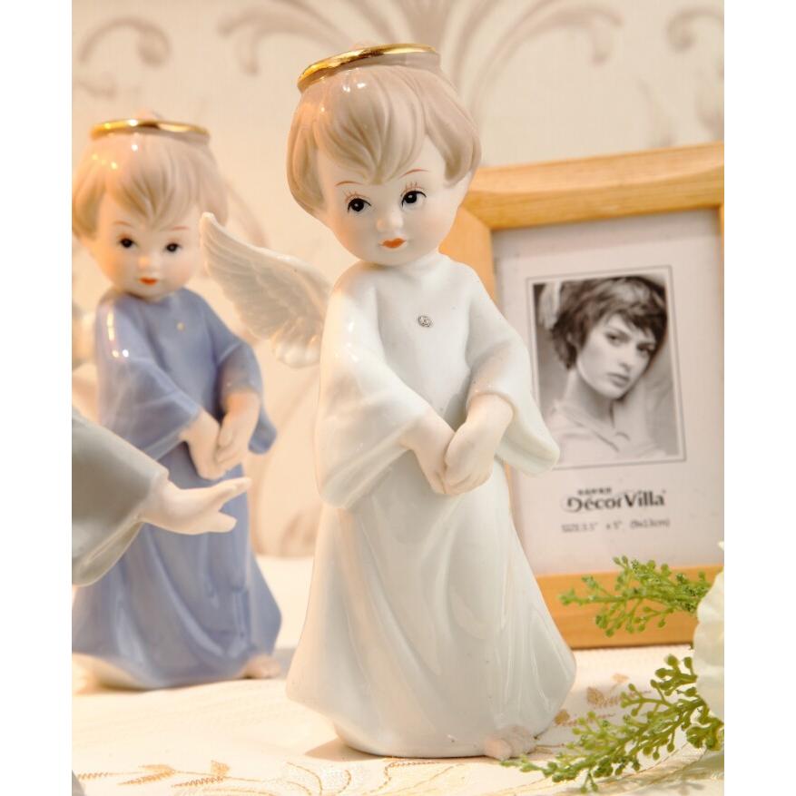 陶器 置物 西洋陶器 北欧磁器 陶器製人形 お姫様 陶器人形 陶器置物