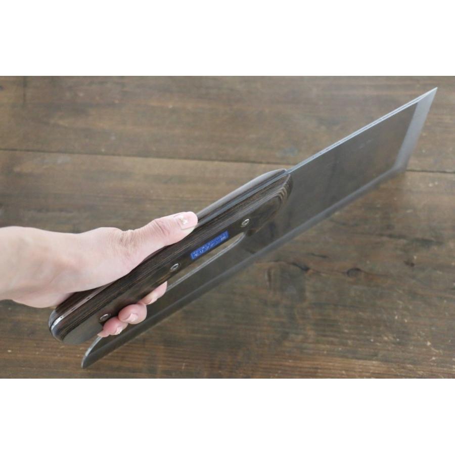 堺 孝行 モリブデン鋼 鏡面仕上げ そば切り包丁 330mm ドロップ