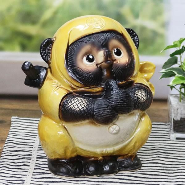 信楽焼 忍者たぬき ミニ 狸 たぬき タヌキ ニンジャ にんじゃ 陶器