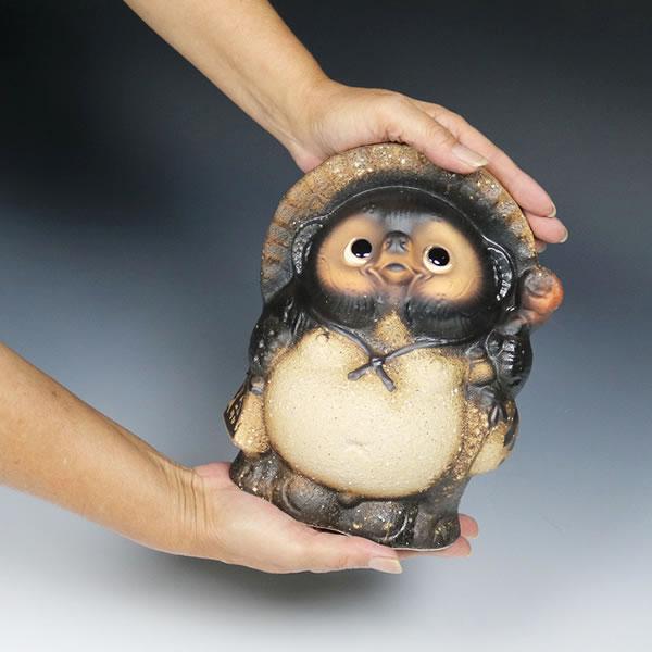 信楽焼 7号古信楽風福狸 たぬき タヌキ 狸 開運 縁起物 厄除け 可愛い