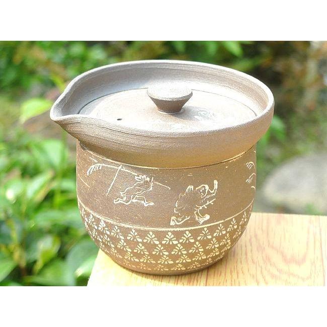 京焼 清水焼 焼締鳥獣戯画宝瓶急須 : 松韻堂 Yahoo!店 - 通販 - Yahoo