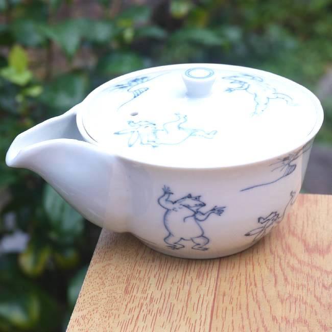 昇峰 伊藤南山 清水焼 京焼 鳥獣戯画 蓋物 小物入れ 交趾 昇峰 伊藤