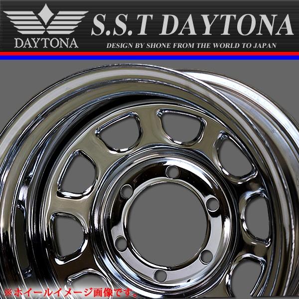 ジムニー用 SST デイトナ メッキ スチールホイール 15×8J オフセット