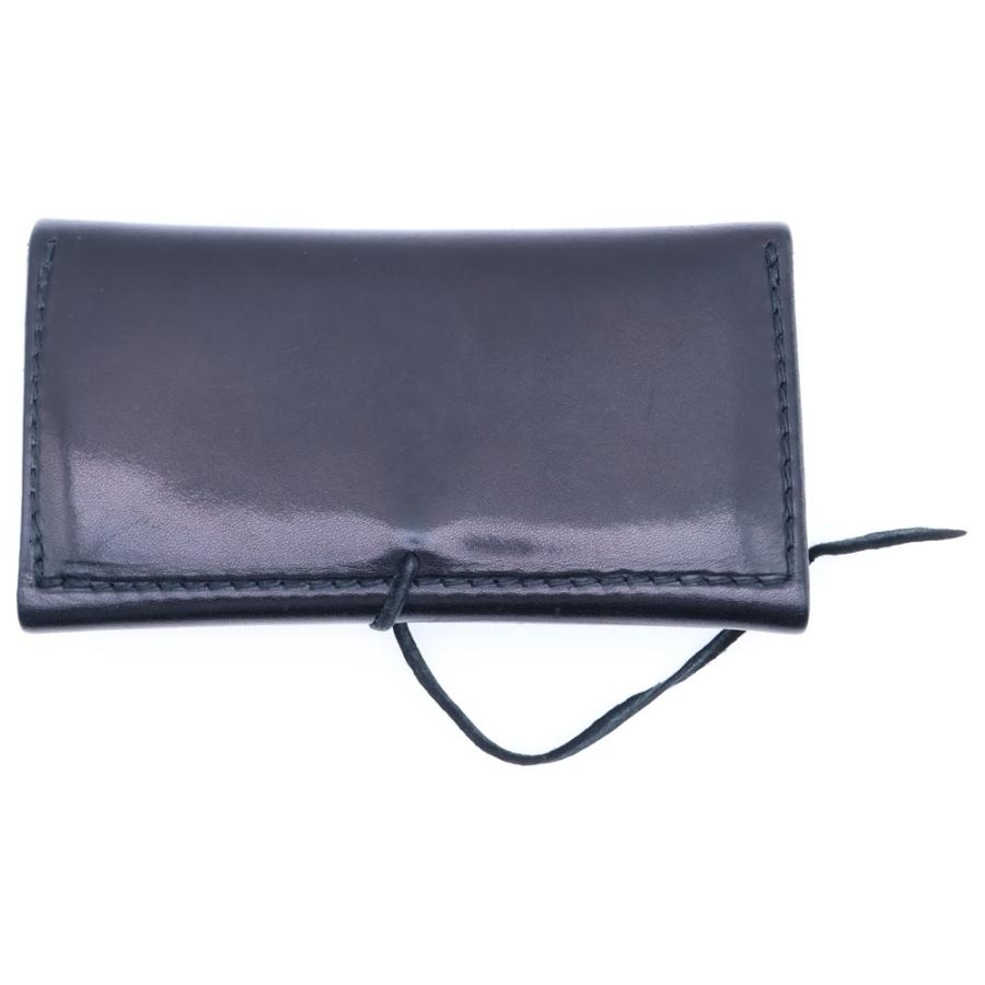 goro's（ゴローズ） レザーウォレット 三つ折り長財布 ブラック