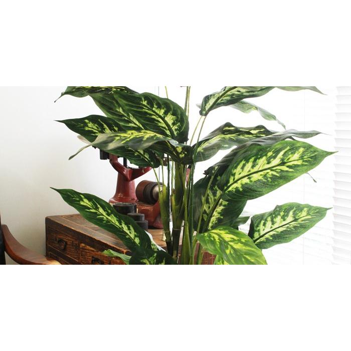 造花 インテリア 大型 ミディアムサイズグリーン 110cm