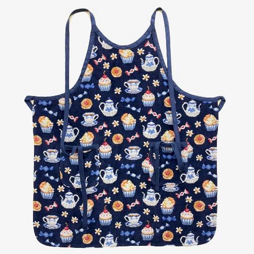 feiler（フェイラー） エプロン スウィートトリート ネイビー 紺 SWT