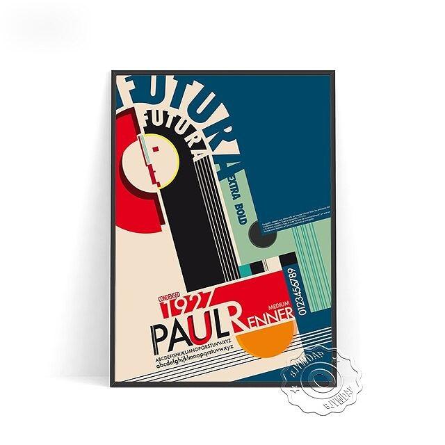 額付 アートポスター アートフレーム 抽象画ポスターバウハウス