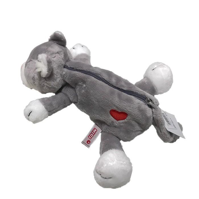 nici（ニキ） ペンケース グレーキャット 筆箱 フィギュアポーチ ペン