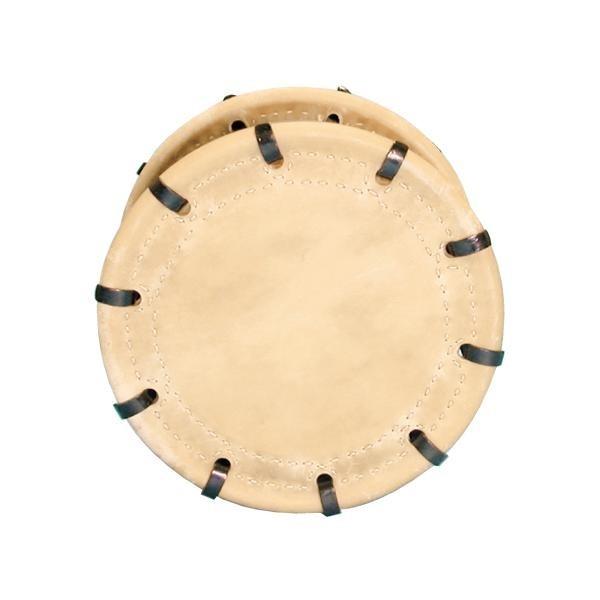 締太鼓3丁掛（ボルト締め・くりぬき胴） 鉄製座り台座セット【1712-B