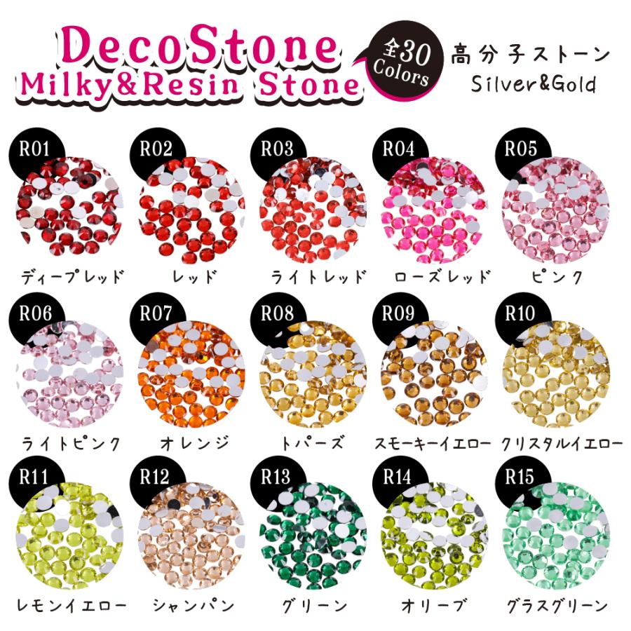 高分子ストーン ミルキーストーン ラインストーン 大容量1000粒 デコ