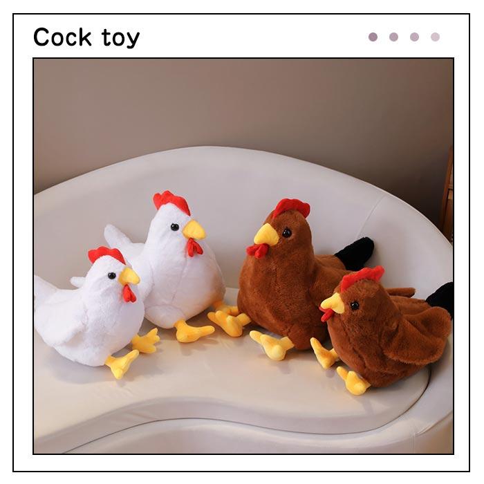 ぬいぐるみ 鶏 ニワトリ おんどり 抱き枕 動物 リアル 肌触り良い 本物