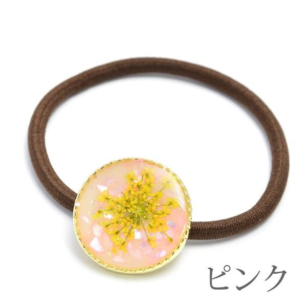 パリスキッズ ヘアゴム レースフラワー ヘアアクセサリー 花 ドライ