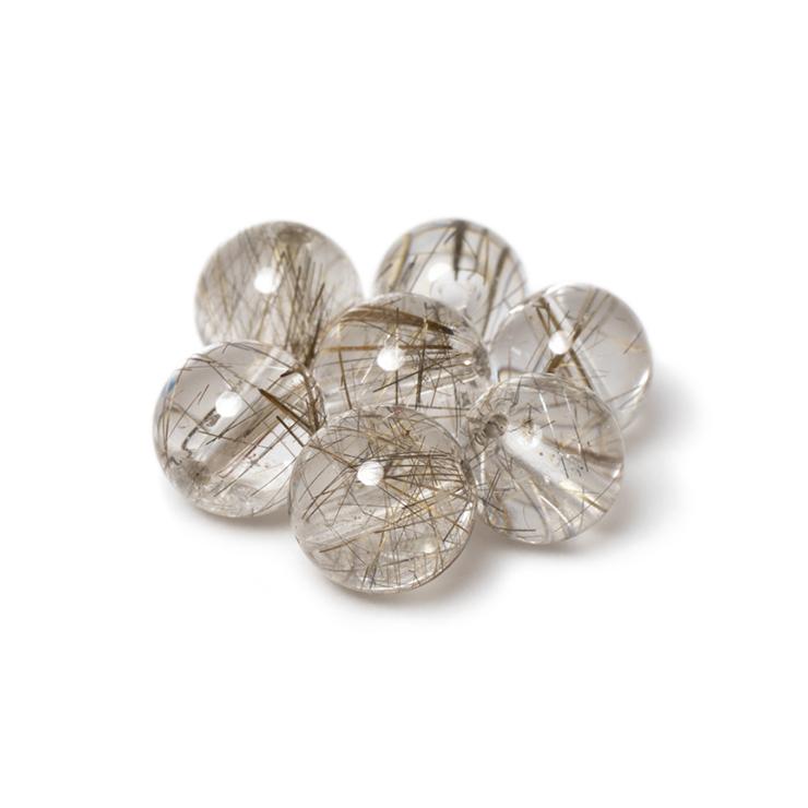 粒売り/バラ売り】シルバールチルクォーツ（クリア） 8mm : パスクル