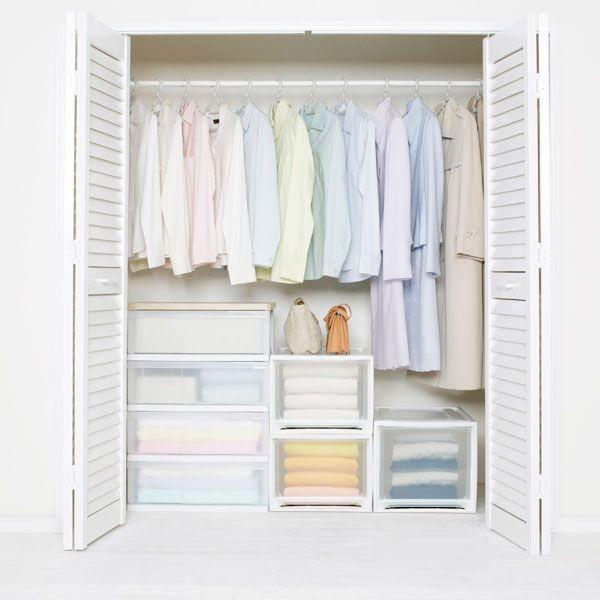 IRIS OHYAMA（アイリスオーヤマ） 収納ボックス 衣装ケース 3個 幅39