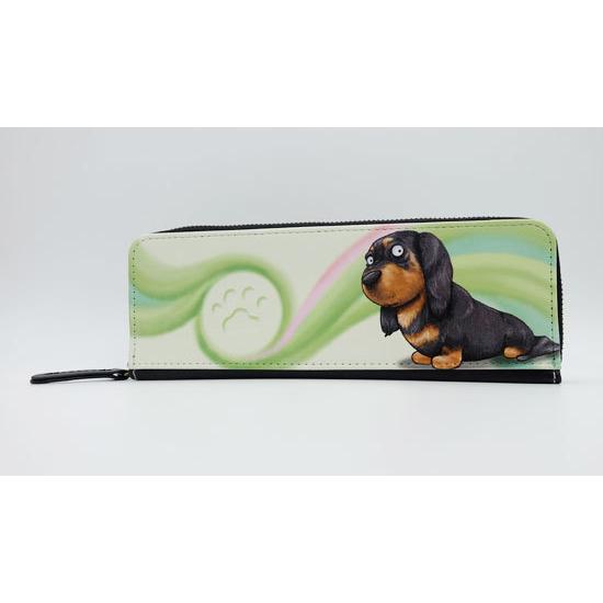 犬のミニチュアダックスフンドさんのペンケース ペンポーチ 筆箱
