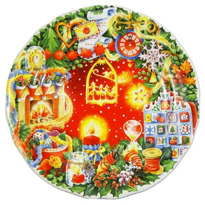 2023 ジアン クリスマスプレート ファンタジー レッド : ピナコテカ