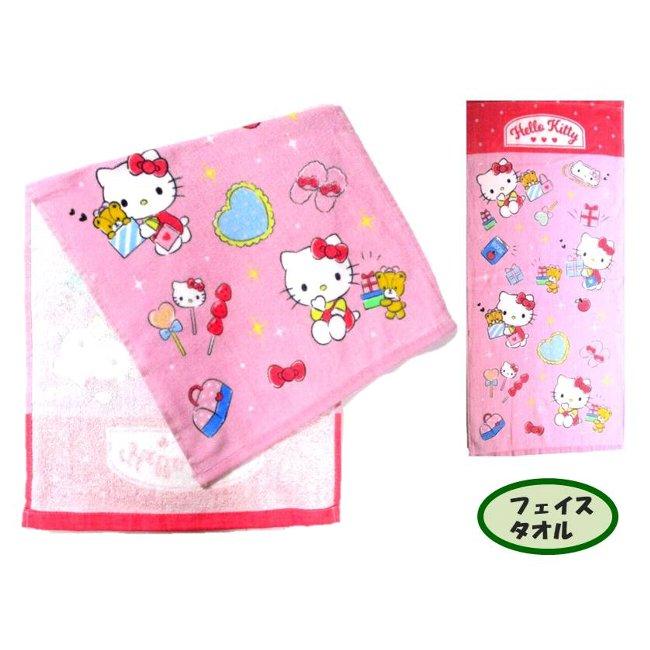 ◇ キャラクター フェイスタオル キティ （ 75×34cm ) ショッピング