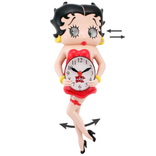 未使用品 ベティブープ ヴィンテージ 振り子時計 レトロ 未使用品