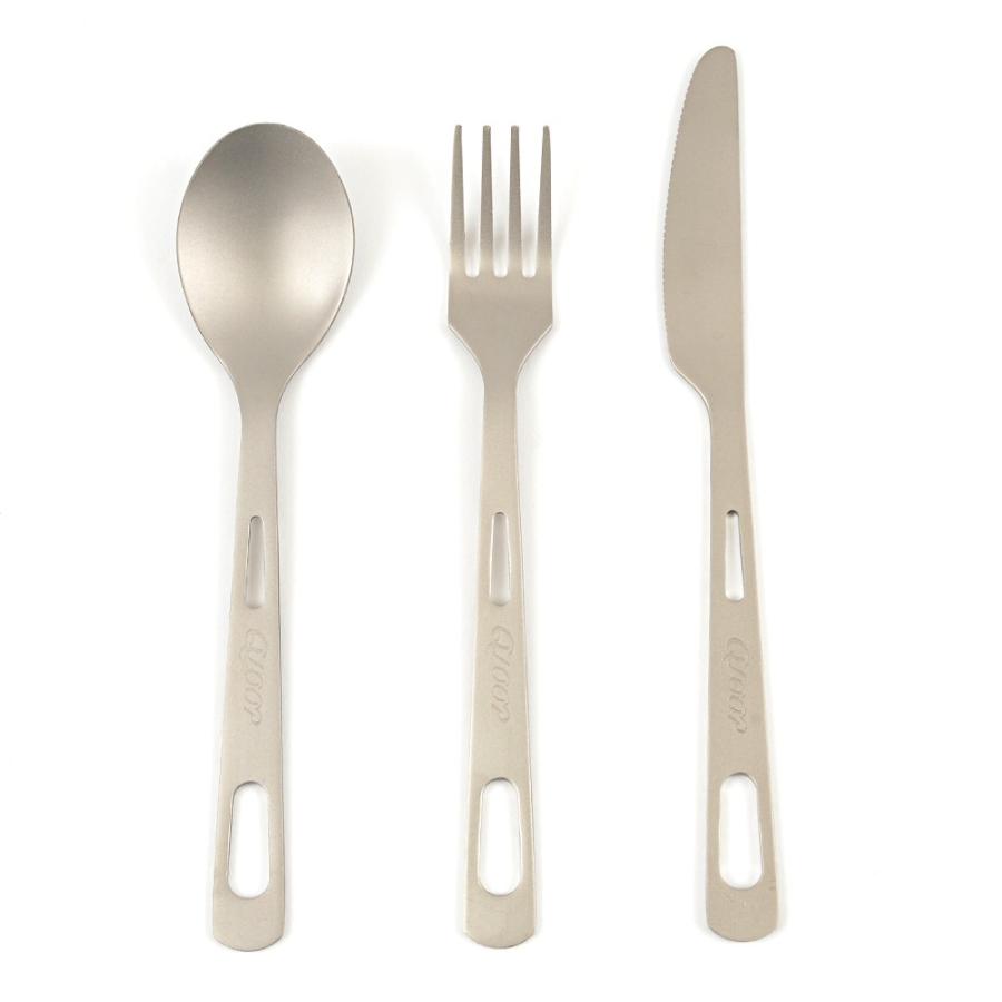 純チタン製 カトラリーセット 超軽量 ナイフ フォーク スプーン 食器