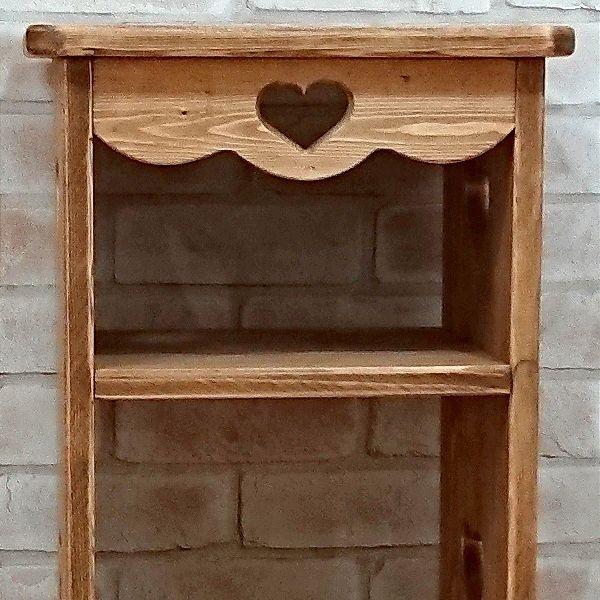 2段スタンドラック ハートのくりぬき 34×28×60cm / RRA-1 : カントリー