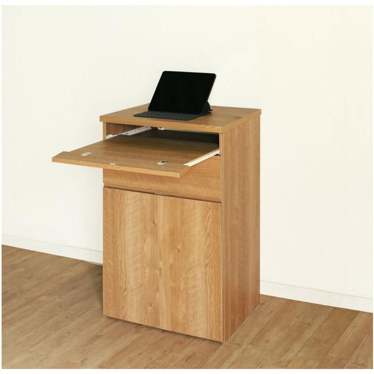 日本製 キャビネット パソコンデスク A 60cm幅 レジ台 法人注文可能