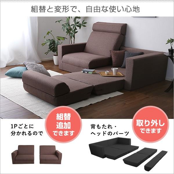 ソファベッド 日本製 ローソファ ソファ 二人掛け 2人掛け マットレス