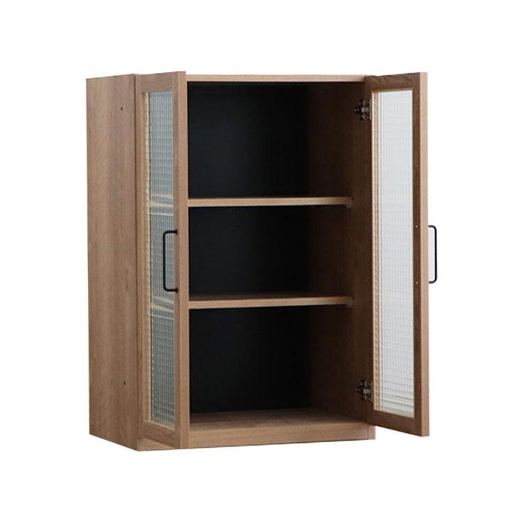 トラクト 幅60cm 国産 ガラス扉 サイドボード 木製 キャビネット 収納