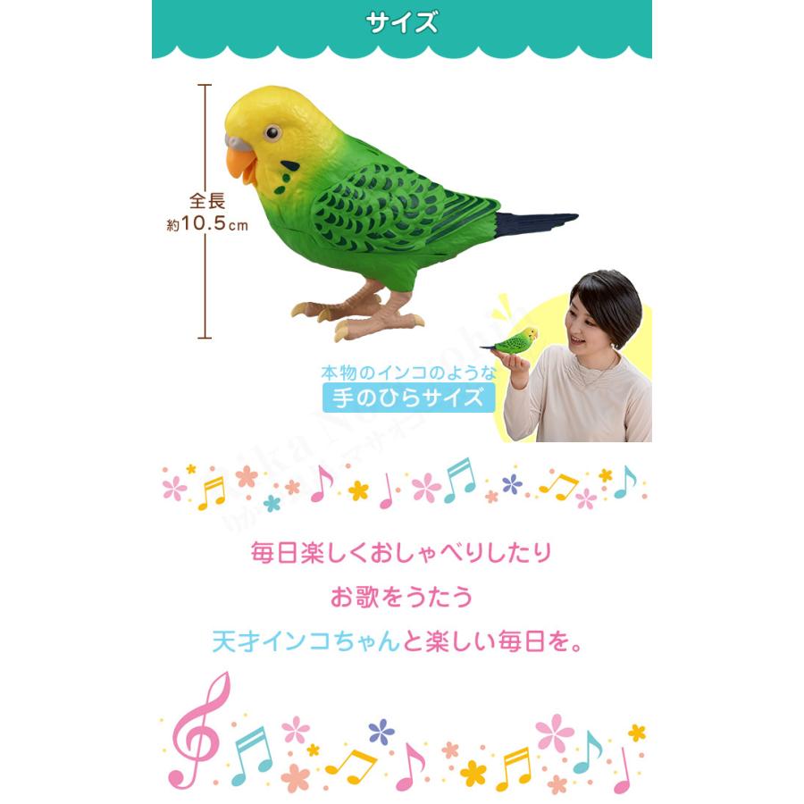 タカラトミー（TAKARA TOMY） 毎日おしゃべり 天才インコちゃん 青色
